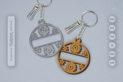 Wild Floral Keychain SVG Product Image 2
