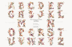 GlamArtZhanna, Wild Flower alphabet, Wild Flowers letters, Flower alphabet, Flower letters, Floral alphabet, Floral letters, Nature letters, Spring alphabet, Spring letters, Summer alphabet, Botanical alphabet, Garden letters, Alphabet printable