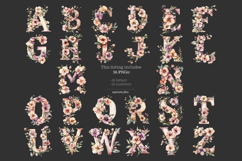 GlamArtZhanna, Wild Flower alphabet, Wild Flowers letters, Flower alphabet, Flower letters, Floral alphabet, Floral letters, Nature letters, Spring alphabet, Spring letters, Summer alphabet, Botanical alphabet, Garden letters, Alphabet printable