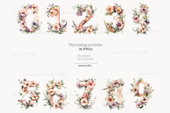 GlamArtZhanna, Wild Flower alphabet, Wild Flowers letters, Flower alphabet, Flower letters, Floral alphabet, Floral letters, Nature letters, Spring alphabet, Spring letters, Summer alphabet, Botanical alphabet, Garden letters, Alphabet printable