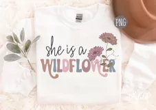 Wild Flowers Png Design by Mastilo Designs