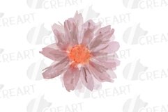 Watercolor wild flowers with green leaves wedding clipart. Product Image 10