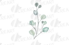 Watercolor wild flowers with green leaves wedding clipart. Product Image 13