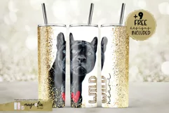wild heart black panther tumbler 20 oz wrap design png Product Image 1