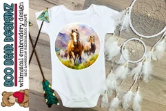 Watercolor Horse t shirt Sublimation designs Product Image 2