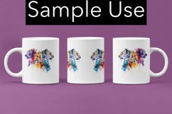 Wild Leopard Color Drip Mug Wrap - 15, 12, 11 oz - Digital Product Image 3