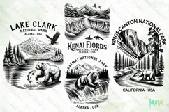 Wild Places - U.S. National Parks SVG PNG Product Image 1