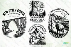 Wild Places - U.S. National Parks SVG PNG Product Image 1