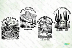 Wild Places U.S. National Parks SVG PNG Product Image 1