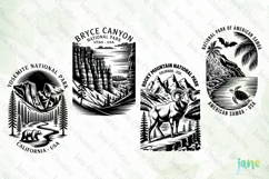 Wild Places U.S. National Parks SVG PNG Product Image 1
