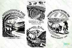 Wild Places - U.S. National Parks SVG PNG Product Image 1