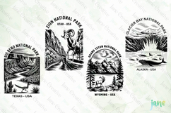 Wild Places U.S. National Parks SVG PNG Product Image 1