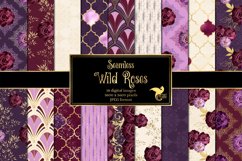 Wild Roses Digital Paper Product Image 1