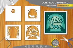 Wild Soul Layered Papercut 3D Product Image 1