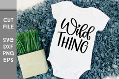 Wild Thing, Hand Lettered Baby SVG Product Image 3