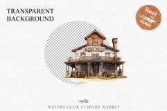 Wild West Rancho House Western Cowboy Saloon  Vintage Clipart Decor Art Image Watercolor Transparent Print illustration sublimation creepy printable digital  watercolor Western Rancho House, Wild West Texas cowboy clipart, vintage ranches decoration art