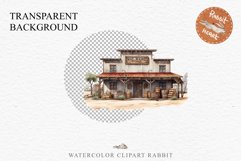 Wild West Rancho House Western Cowboy Saloon  Vintage Clipart Decor Art Image Watercolor Transparent Print illustration sublimation creepy printable digital  watercolor Western Rancho House, Wild West Texas cowboy clipart, vintage ranches decoration art
