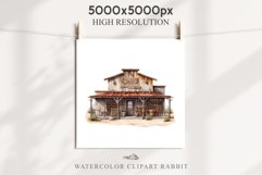 Wild West Rancho House Western Cowboy Saloon  Vintage Clipart Decor Art Image Watercolor Transparent Print illustration sublimation creepy printable digital  watercolor Western Rancho House, Wild West Texas cowboy clipart, vintage ranches decoration art