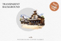 Wild West Rancho House Western Cowboy Saloon  Vintage Clipart Decor Art Image Watercolor Transparent Print illustration sublimation creepy printable digital  watercolor Western Rancho House, Wild West Texas cowboy clipart, vintage ranches decoration art