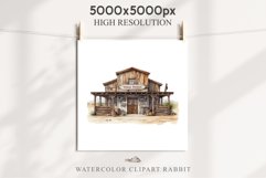 Wild West Rancho House Western Cowboy Saloon  Vintage Clipart Decor Art Image Watercolor Transparent Print illustration sublimation creepy printable digital  watercolor Western Rancho House, Wild West Texas cowboy clipart, vintage ranches decoration art