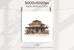 Wild West Rancho House Western Cowboy Saloon  Vintage Clipart Decor Art Image Watercolor Transparent Print illustration sublimation creepy printable digital  watercolor Western Rancho House, Wild West Texas cowboy clipart, vintage ranches decoration art