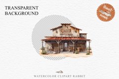 Wild West Rancho House Western Cowboy Saloon  Vintage Clipart Decor Art Image Watercolor Transparent Print illustration sublimation creepy printable digital  watercolor Western Rancho House, Wild West Texas cowboy clipart, vintage ranches decoration art