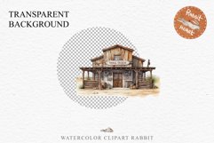 Wild West Rancho House Western Cowboy Saloon  Vintage Clipart Decor Art Image Watercolor Transparent Print illustration sublimation creepy printable digital  watercolor Western Rancho House, Wild West Texas cowboy clipart, vintage ranches decoration art