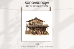 Wild West Rancho House Western Cowboy Saloon  Vintage Clipart Decor Art Image Watercolor Transparent Print illustration sublimation creepy printable digital  watercolor Western Rancho House, Wild West Texas cowboy clipart, vintage ranches decoration art