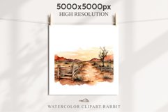 Wild West Rancho Landscape House Western Cowboy Vintage Clipart Decor Art Image Watercolor Transparent Print illustration sublimation creepy printable digital watercolor Western Rancho House, Wild West Texas cowboy clipart, vintage ranches decoration art