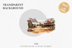 Wild West Rancho Landscape House Western Cowboy Vintage Clipart Decor Art Image Watercolor Transparent Print illustration sublimation creepy printable digital watercolor Western Rancho House, Wild West Texas cowboy clipart, vintage ranches decoration art