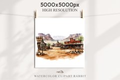 Wild West Rancho Landscape House Western Cowboy Vintage Clipart Decor Art Image Watercolor Transparent Print illustration sublimation creepy printable digital watercolor Western Rancho House, Wild West Texas cowboy clipart, vintage ranches decoration art