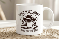 Cowboy Coffee SVG Bundle PNG | 7 Funny Western Coffee Quotes Product Image 8