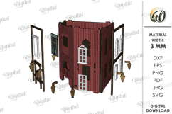 Wild West Town Laser Cut. Home decor SVG Product Image 4