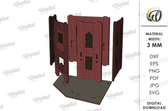 Wild West Town Laser Cut. Home decor SVG Product Image 5