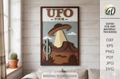 3D Wild West Wall Art Sign Laser Cut. Wall Decor SVG Product Image 1
