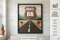 3D Wild West Wall Art Sign Laser Cut. Wall Decor SVG Product Image 1