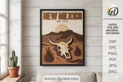 3D Wild West Wall Art Sign Laser Cut. Wall Decor SVG Product Image 1