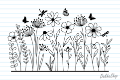 Flower Svg, Wildflower Svg, Flowers Meadow Svg, Botanical. Product Image 2