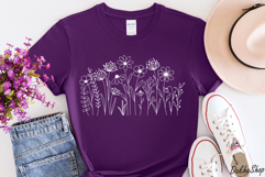 Flower Svg, Wildflower Svg, Flowers Meadow Svg, Botanical. Product Image 7