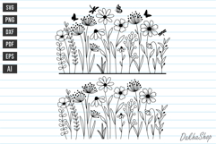 Flower Svg, Wildflower Svg, Flowers Meadow Svg, Botanical. Product Image 1