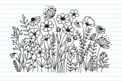 Wildflower Blooms Svg, Flower Meadow Svg, Floral Svg Product Image 8