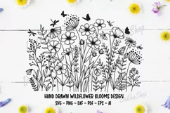 Wildflower Blooms Svg, Flower Meadow Svg, Floral Svg Product Image 9