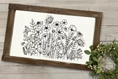 Wildflower Blooms Svg, Flower Meadow Svg, Floral Svg Product Image 4