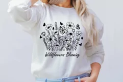 Flower Svg Wildlower Svg Flowers Garden Svg, Flower Meadow. Product Image 6