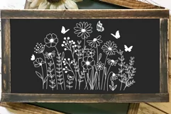 Flowers Svg, Flower Meadow Svg, Wildflower Blooms Svg. Product Image 8