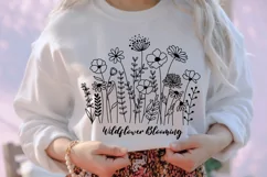 Wildflower Blooms Svg, Flower Svg, Flower Meadow Svg. Product Image 6