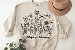 Wildflower Blooms Svg, Flower Svg, Flower Meadow Svg. Product Image 3