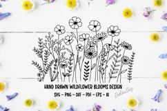 Flower Svg, Wildflower Svg, Flower Meadow Svg, Botanical svg Product Image 7