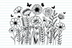Flower Svg, Wildflower Svg, Flowers Garden Svg. Product Image 7