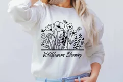 Flower Svg, Wildflower Svg, Flower Meadow Svg, Botanical svg Product Image 5